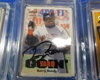 Barry Bonds autographed card