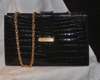 Lucille de Paris alligator purse