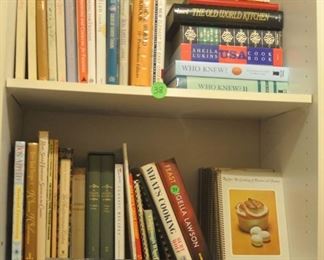 2 shelves of cook books