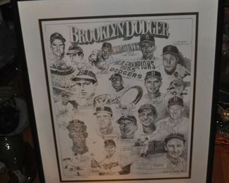 1955 Brooklyn Chargers World Champ Poster by James Andre 162/300