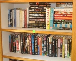 4  shelves of novels