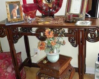 ANTIQUE CHINESE ROSEWOOD CONSOLE