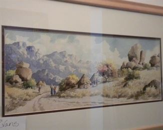 ARTIST JOAN EVANS WATERCOLOR