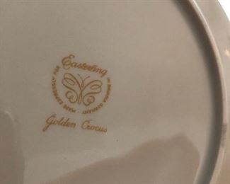 EASTERLING GOLD CROCUS CHINA HUGE SET