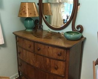 Beautiful antique dresser with mirror