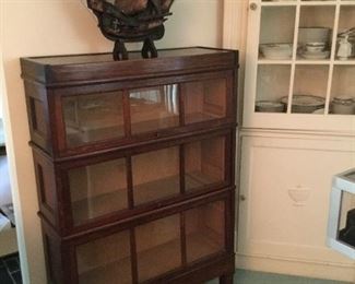 Macey bookcase quarter swan oak. Mint condition 