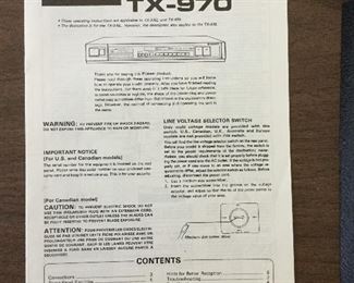 Pioneer tuner TX-970