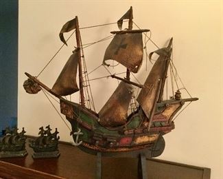 Antique replica Spanish galleon