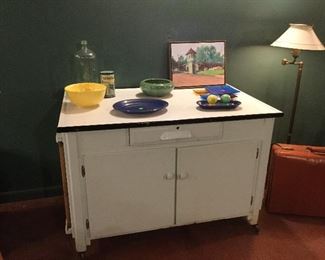 Vintage porcelain cabinet