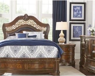 Bedroom Suite - Hardley Manor includes Queen Bed w/ Adjustable Mattresses, Two Nightstands, Dresser and Mirror (Will be sold separately or as a set)
