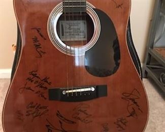Signed guitar