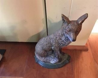 Antique cast iron fox.