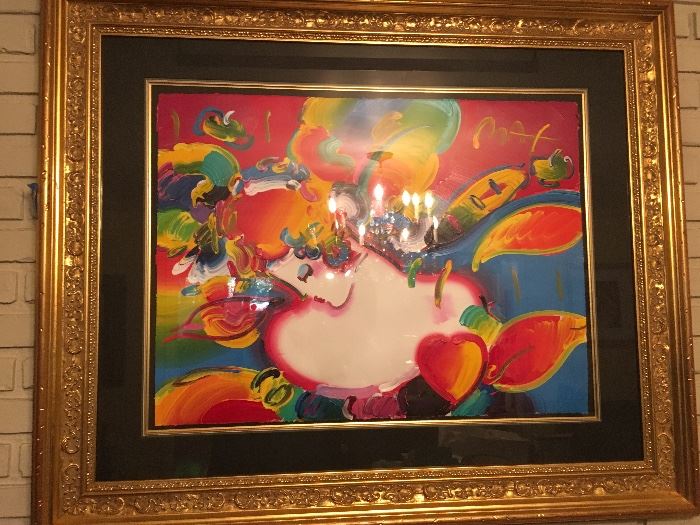 Original Oil by Peter Max. Comes with COA and appraisal.
