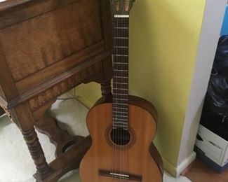 Aria acoustic guitar with original case.