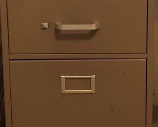 2 Drawer Metal File Cabinet 