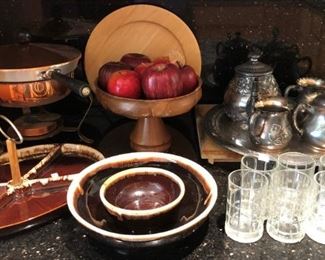 Vintage Pottery, Silverplate and Glassware