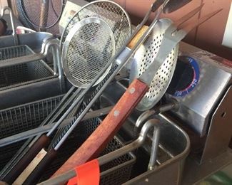 All kinds of outdoor cooking equipment such as fish fryers and grills