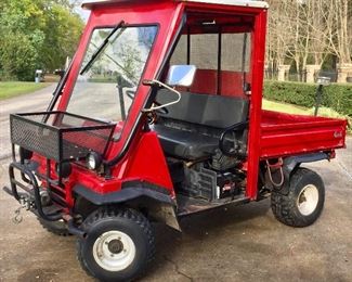 Kawasaki 2510 mule 4 x 4. 1847 hours. Wench, heater, wipers, fan, gun rack, doors, hydraulic bed.