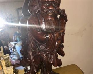 Carved wood Asian