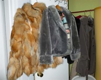 Brown is genuine, gray is faux