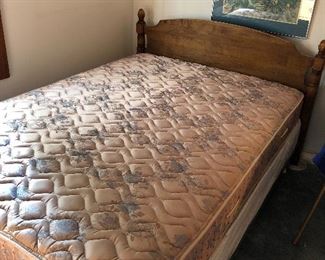 Full size bed 
Maple headboard