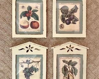 French Country framed fruit.