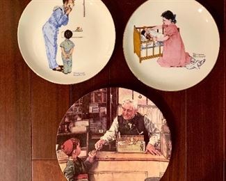 Norman Rockwell Commemorative plates