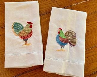 Embroidered hand towels