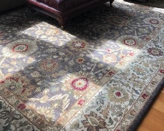 Beautiful Ethan Allen Hand Knotted, Wool Faced, Oriental Carpet.  Made in Indiana.  Measures 11.5' x 8.5'
