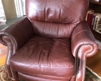 Ethan Allen Hickory Leather Recliner in very good condition-very clean, no animals in the home.