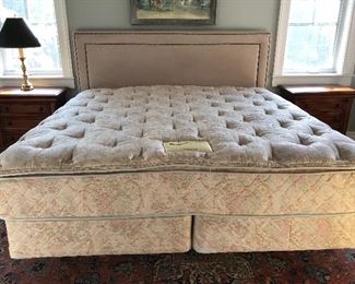 King Size Bed with Fabric Headboard