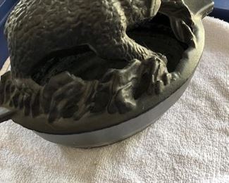 Cast Iron Bear Steamer for Fireplace or Wood Stove