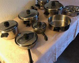 Beautiful Set Of Salad Master Pots and Pan including Electric Skillet