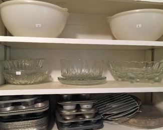 At least 50 muffin, cake and pie pans!
