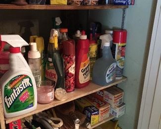 Good old school cleaning supplies.