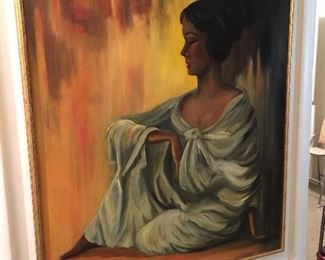 Huge original oil on canvas. Very groovy.
