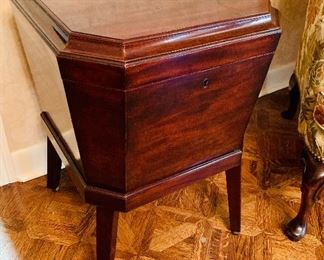 Antique Mahogany Wine Cellar