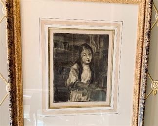 George Overbury “pop” Hart original artwork. “Shopkeeper’s Daughter”