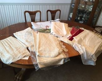 Crochet Table Clothes, Large Assortment of Various sizes to fit the Table, Table Pads.