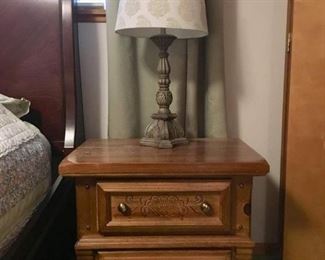 Solid Night Stand with Shell Carved Accent and Brass Hardware, Matches Lot 19
Lot Number: 20