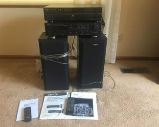  Denon AM/FM Stereo Receiver Model DRA-3335R, Sony CD Player Multi Disc Changer, Polk Audio Speakers model M5jr 9003250
Lot Number: 68