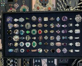 Fabulous sterling silver jewelry from around the world, all 50% off! Pieces are from Dubai, Israel, Mexico, Peru, Poland and Turkey among others.