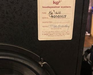 Vintage Klipsch Stereo Speakers