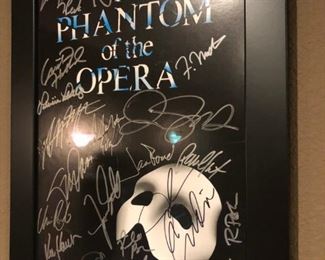 The Phantom of the Opera Autographed Memorabilia