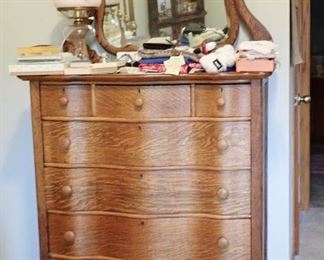 TALL DRESSER WITH MIRROR