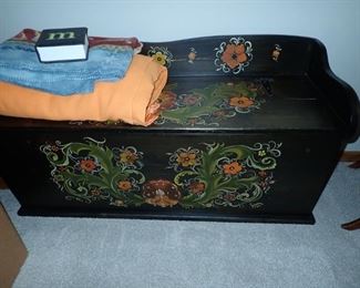 PAINTED BLANKET CHEST