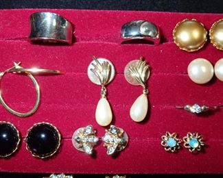 GREAT ASSORTMENT OF JEWELRY - WATCHES - PEARLS.