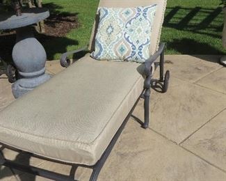 Martha Stewart Cast Aluminum Patio Chaise