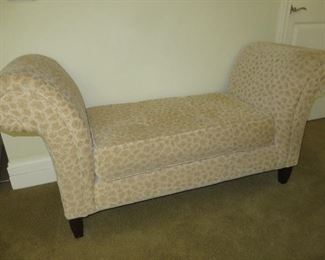 Rolled Arm Upholstered Bench