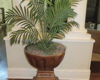 Plant in Gold Urn